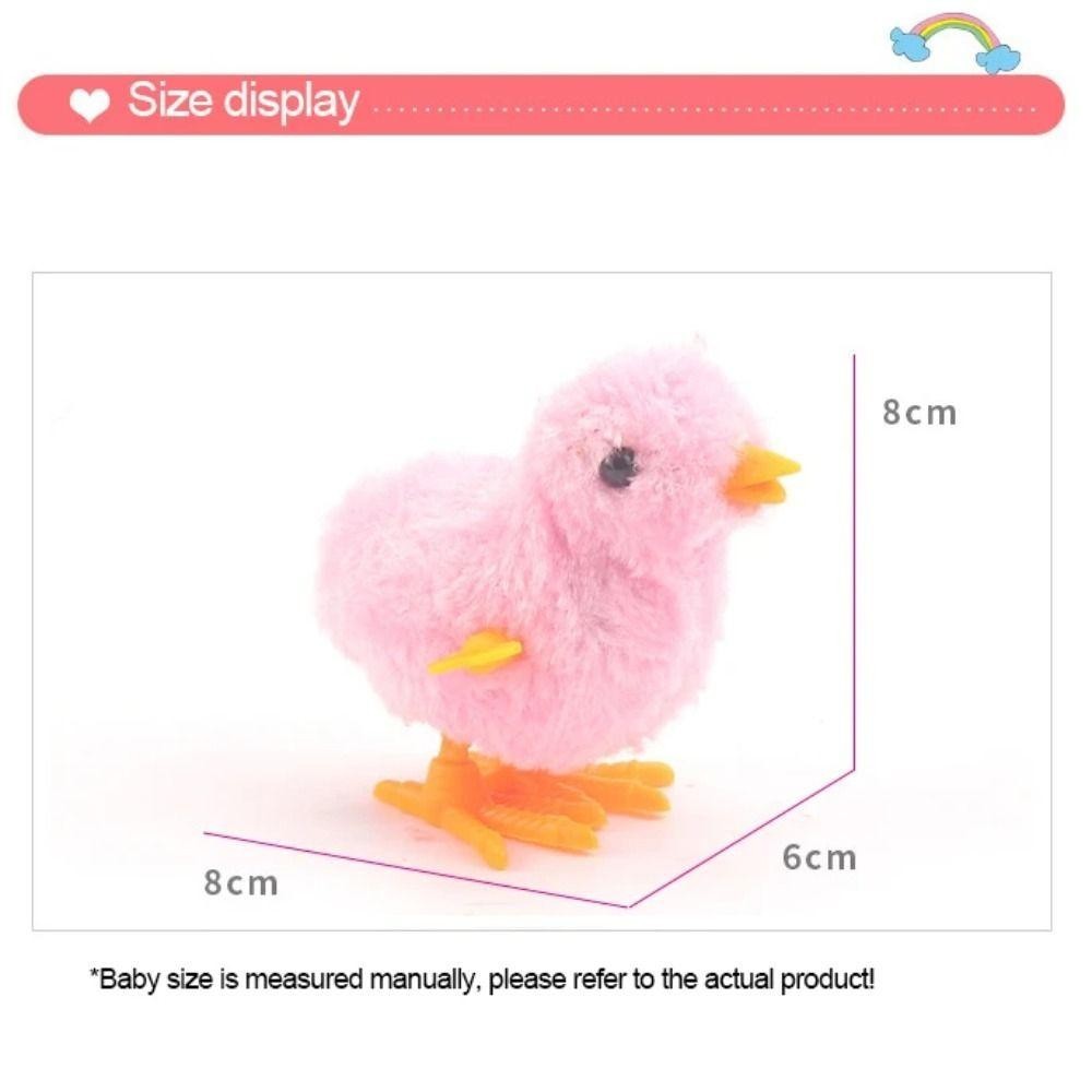 AWNGD Easter Running Chick, Sang Trọng Nhựa Nhảy Gió Lên Gà Con, Vàng Xanh Trắng Hồng Đồ Chơi Cockwork