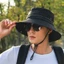 Mũ chống nắng nam DELMER, Mũ xô chống nắng vành rộng mùa hè, Thời trang chống tia cực tím Bảo vệ chống nắng Cotton Mũ câu cá ngoài trời ngoài trời ngoài trời