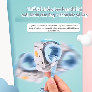 Dây dắt trẻ em đi dạo Myd.23 có còi báo động an toàn cho bé màu hồng/xanh đa dạng mẫu dây đeo tay chống lạc, chống cắt