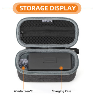 Dành cho Hộp đựng DJI Mic 2 / 1, Vỏ micro không dây, Phụ kiện chống rơi và chống mài mòn