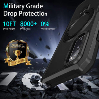 Dành Cho Samsung S20 FE / S21 FE 5G Ốp điện thoại PC Cứng Mặt Sau Mềm TPU Edge Quân Sự Cấp Chống Rơi Chống Sốc Mỏng Bao