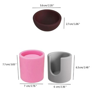 Yu Khuôn silicon làm nóng cốc nến, giá đỡ bê tông nhựa