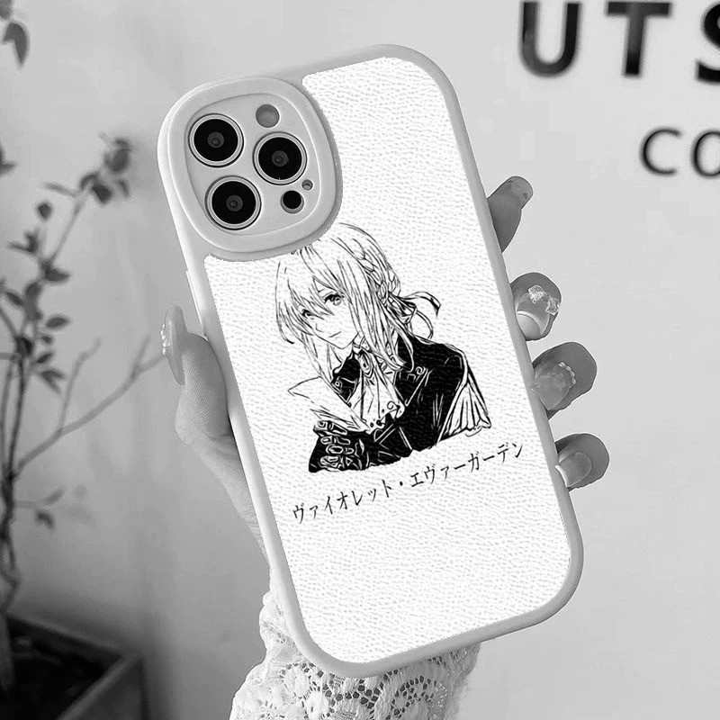 Ốp Điện Thoại TP-1 Violet Evergarden Cho iPhone 17,15 14 12 11 13 Pro Max Mini 7 8 Plus SE 2020 X XS XR Vỏ Da Cừu 0728