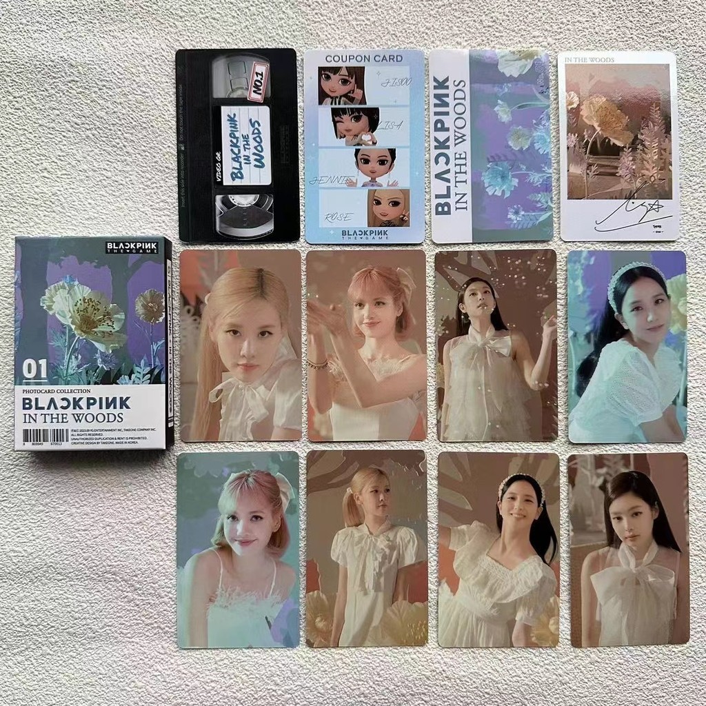 Bộ SƯU TẬP THẺ ẢNH BP JISOO JENNIE ROSE LISA THE GAME Số 1 ~ 3 (Mã QR đã hết hạn và không thể sử dụng)