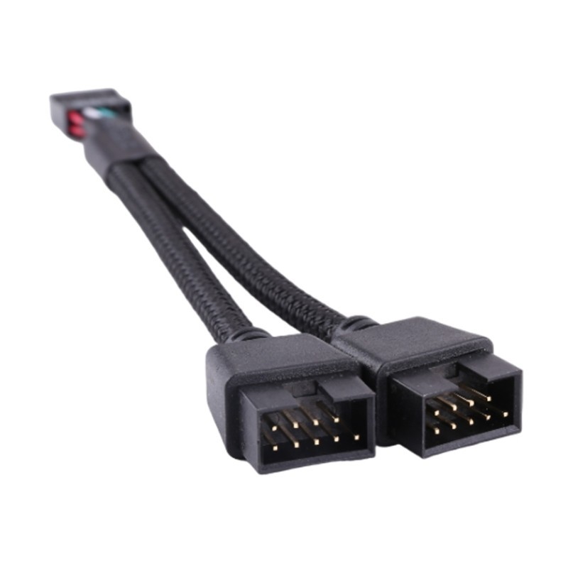 [3C] Bộ chia đầu đầu giao diện bo mạch chủ USB 9Pin Bộ chuyển đổi cáp nối dài 1 đến 2