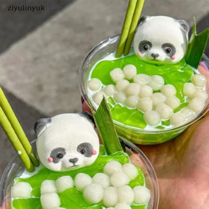 Ziyulinyuk 3D Gấu Trúc Dễ Thương Khuôn Silicon Socola Khuôn Kẹo DIY Gấu Cupcake Topper Fondant Bánh Decorag Dụng Cụ Xà Phòng Đất Sét Khuôn EN