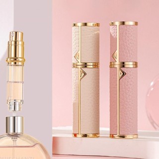 Chai Nước Hoa WOAY, Chai Xịt Rỗng Da PU, Thời Trang 5ml Họa Tiết Vải Lười Đáy Làm Đầy Siêu Mịn Sương Thơm Hộp Đựng Người Phụ Nữ