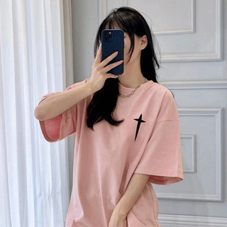 HIIXIIVI 100% Cotton Tay Ngắn Oversize Unisex Áo Thun Plus Size Người Phụ Nữ Tee Baggy Hoạt Hình Áo