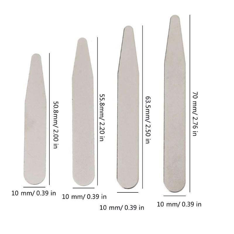 Unstop * Áo Sơ Mi Xương Chèn Cổ Áo Sơ Mi Xương Stiffeners Từ Cổ Hỗ Trợ Hoàn Hảo Cho Doanh Nghiệp Chuyên Nghiệp