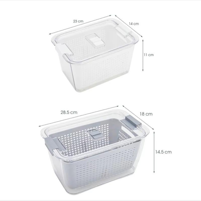 [FURNI HOME] Hộp Đựng Thực Phẩm 2 Lớp Để Tủ Lạnh Có Lỗ Thoát Khí Cao Cấp Hokori Nhựa Việt Nhật | BigBuy360 - bigbuy360.vn