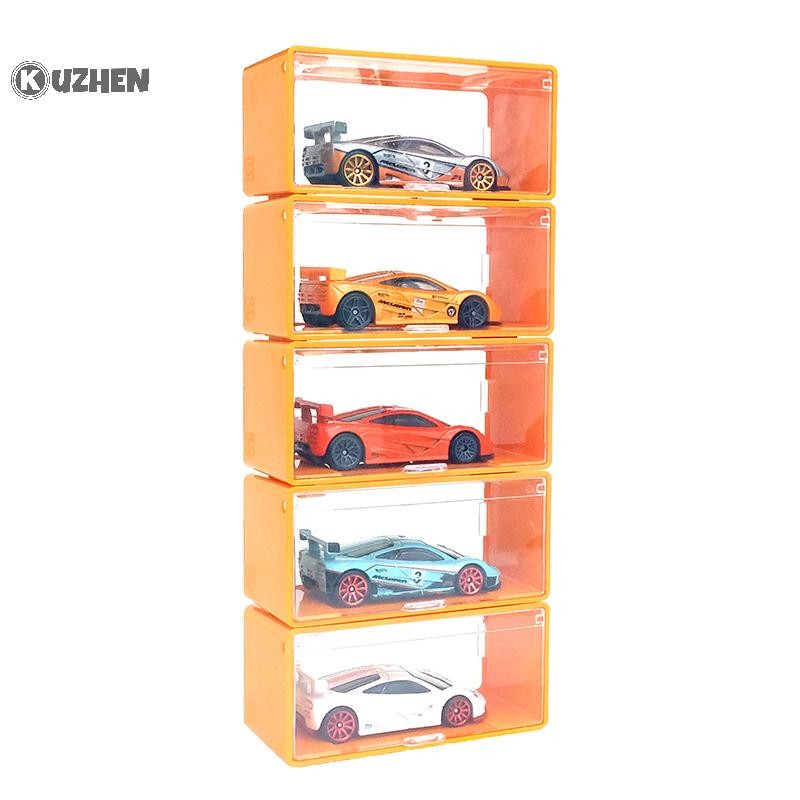 Kuzhen 1 Cái Trong Suốt Chống Bụi Xếp Chồng Hộp Bảo Quản Ô Tô Diecast Mô Hình Ô Tô Hộp Trưng Bày Trẻ Em Hợp Kim Xe Mô Hình Hộp Bảo Quản HOT