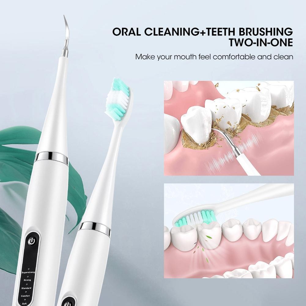 Máy làm sạch răng bằng điện Máy cạo răng không thấm nước Chăm sóc răng miệng Nha khoa Thìa cạo Tartar O9c2