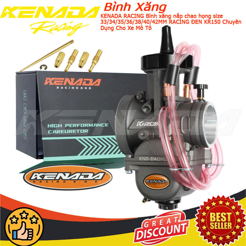 KENADA RACING Bình xăng nắp chao họng size 33 / 34 / 35 / 36 / 38 / 40 ...