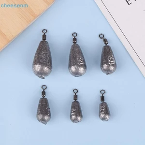 Cheenm 10 Chiếc Chì Chì Chìm Ngược Câu Cá Dẫn Xoay Tám Hình Vòng Câu Cá Chì Chìm Trượt Chìm Nước Thả Chìm VN