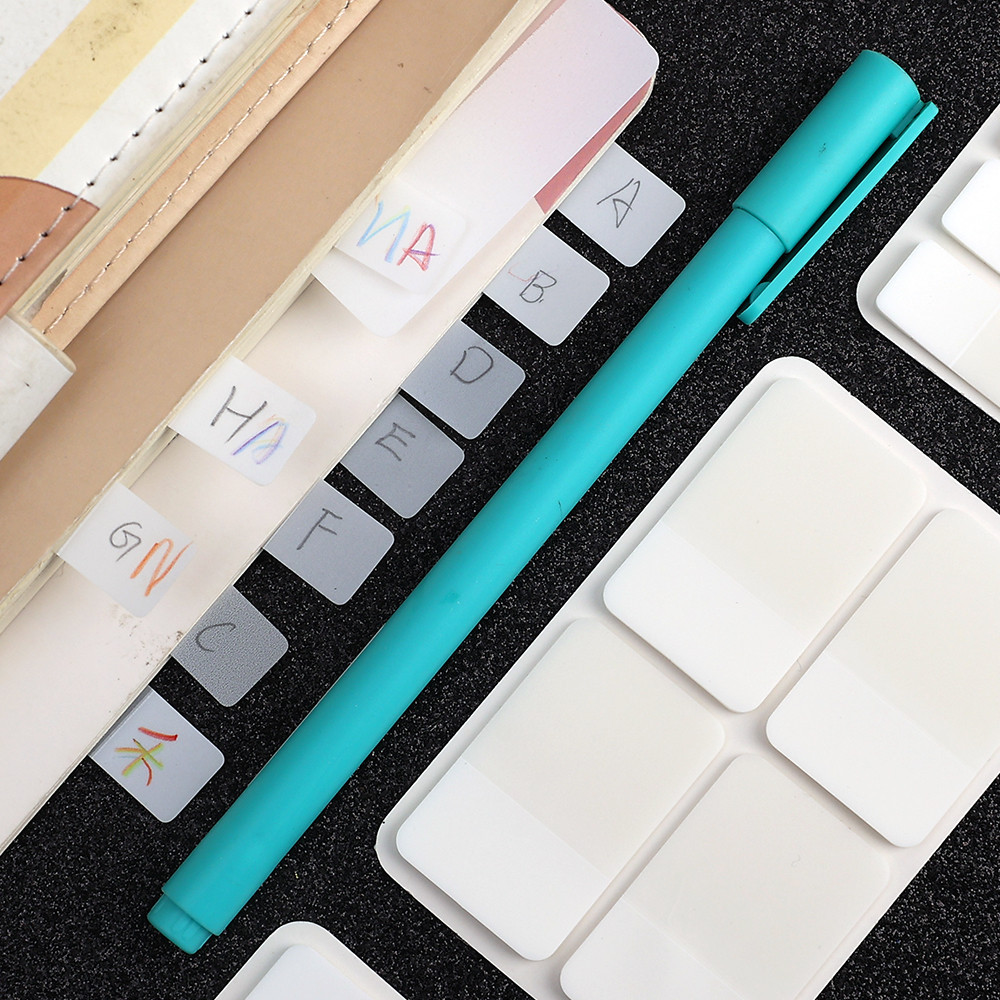 160 / 80 / 40 Tờ Tab Chỉ Số Trong Suốt Màu Trắng - Sổ Ghi Chú Trang Dành Cho Học Sinh - Đồ Dùng Văn Phòng Phẩm Văn Phòng Trường Học - Nhãn Ghi Nhớ Tự Dính