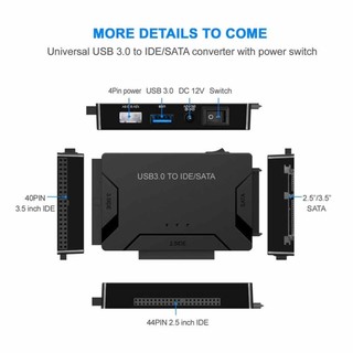 3IN1 USB to IDE SATA For Zilkee Ultra Recovery Converter Adapter Sets UK Plug