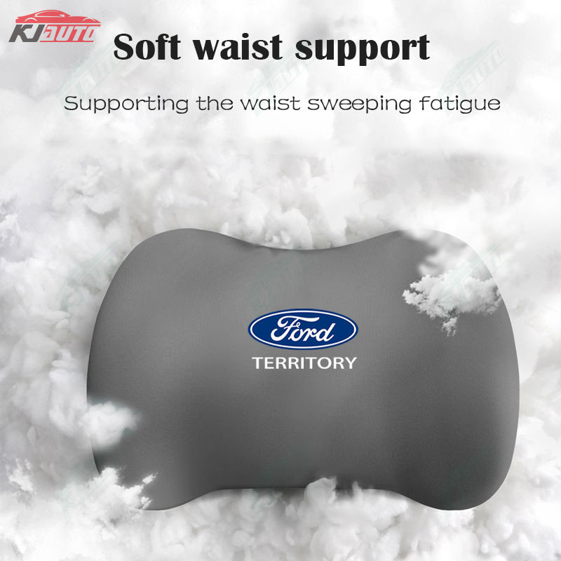 【 Gối tựa đầu & thắt lưng 】 Ford Territory Giảm mệt mỏi - Bảo vệ cổ & vai - Lõi xốp nhớ - Đồng hành lái xe tối ưu