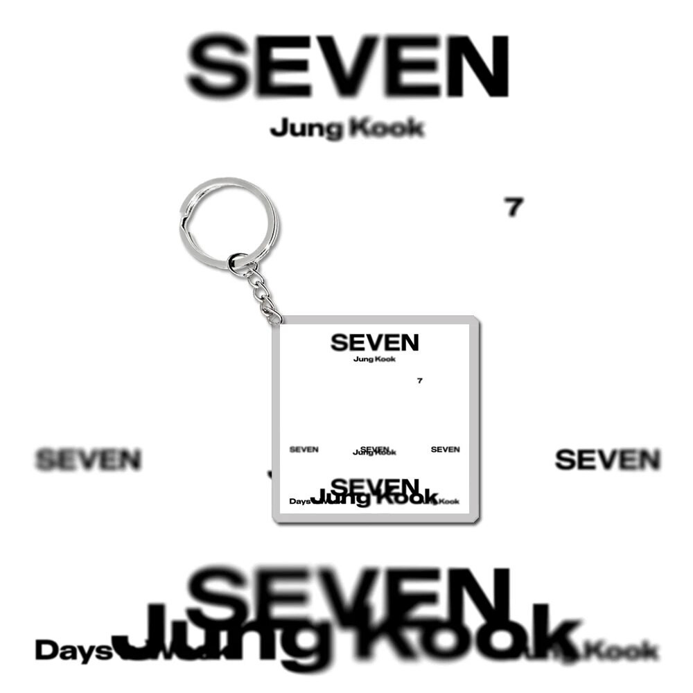 Móc khóa  SEVEN SOLO 3D GOLDEN LAYOVER FACES AGUST D INGIDO Yoongi Phụ kiện trang trí túi xách Balo
