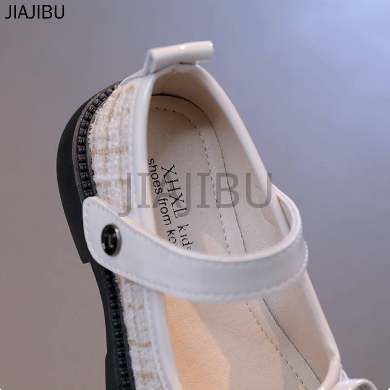 Fashion Kids Shoes Giày Trẻ Em Thời Trang Giày Lolita Mũi Tròn Màu Đen Cho Bé Gái Giày Công Chúa Nơ Xinh Xắn Children's Doll Shoes Giày Da Khối Màu Đen Trắng Korean Fashion Platform Mary Jane Shoes Giày Đi Học Anti-slip Cosplay Baby Shoes Giày Khiêu Vũ