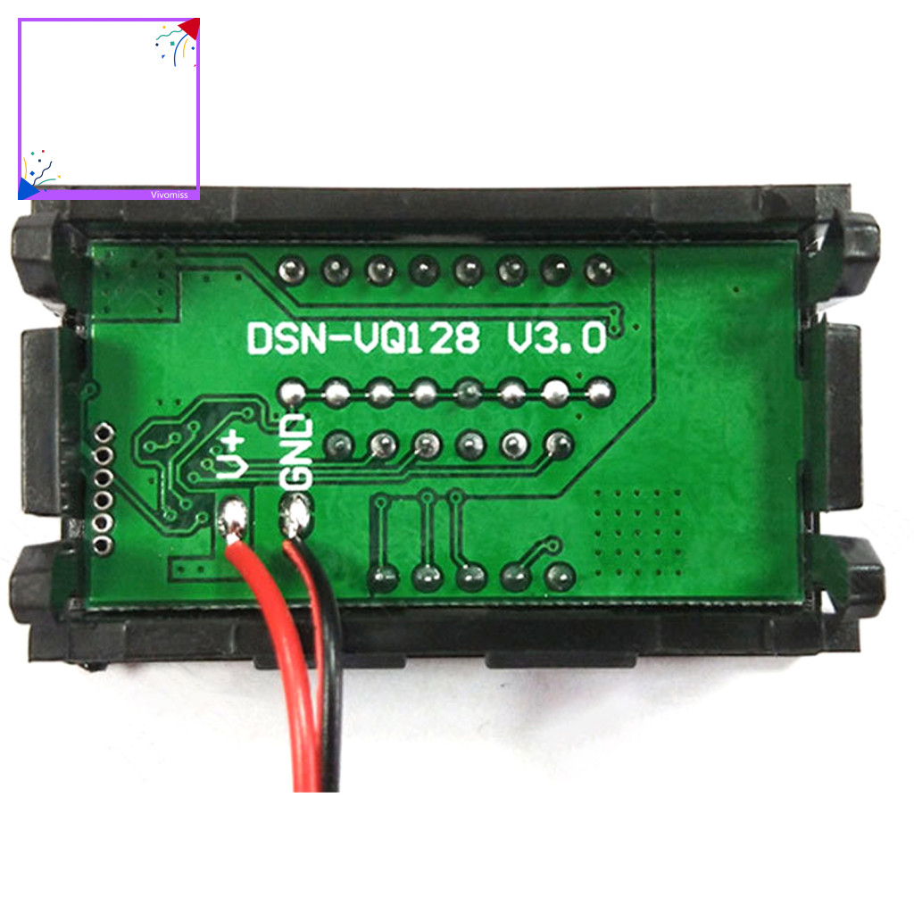 [Vm] Đồng hồ đo dung lượng pin 12V-60V Màn hình kỹ thuật số LED Cảnh báo công suất thấp Độ phân giải công suất 8 tầng Chỉ báo dung lượng pin Phụ kiện gia đình