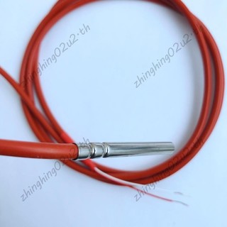 2 Dây PT1000 Cảm Biến Nhiệt Độ Nhiệt Điện Trở Gel Silicon Phủ 1.5 Mét Đầu Dò 45mm x 5mm -50-180 Độ RTDs