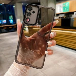 Ốp điện thoại Cho Samsung Galaxy A55 A35 A25 A15 4G M34 5G 2024 Ốp điện thoại Mạ Trong Suốt Mềm Mỏng Trong Suốt Vỏ Bảo Vệ Camera Cho SamsungA25 M14 M54 Ốp điện thoại