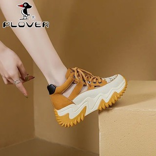 Giày Sandal Thể Thao Đế Dày PLOVER Nữ Mùa Xuân Cao Cấp Rỗng Giày Trắng Retro Tất Cả Trận Đấu Giày Dép Thể Thao Đế Dày Giày Sandal Nữ Mùa Xuân Cao Cấp Rỗng Giày Retro Giày Lỗ Tất Cả Trận Đấu