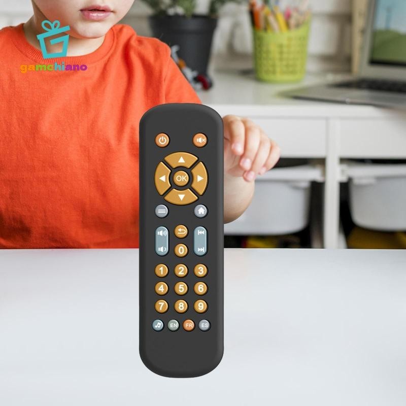 Gamchiano Điện Thoại Giả Vờ Playset Giáo Dục Âm Nhạc TV Bộ Điều Khiển Cho Trẻ 6-12 Tháng Tập Đi Bé Gái Bé Trai Món Quà Tốt Nhất