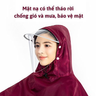 8XL Áo Mưa Bít Kín Toàn Thân Bunnies - Chất Dày Dặn, Lỗ Cho Kính Chiếu Hậu, An Toàn Tuyệt Đối