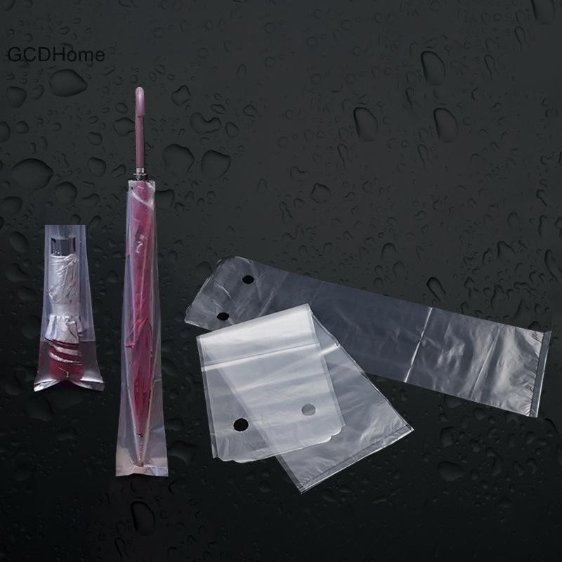 Gcdhome 100 Chiếc Túi Ô Dùng Một Lần Trong Suốt Nhựa Chống Thấm Nước Ô Bọc HOT