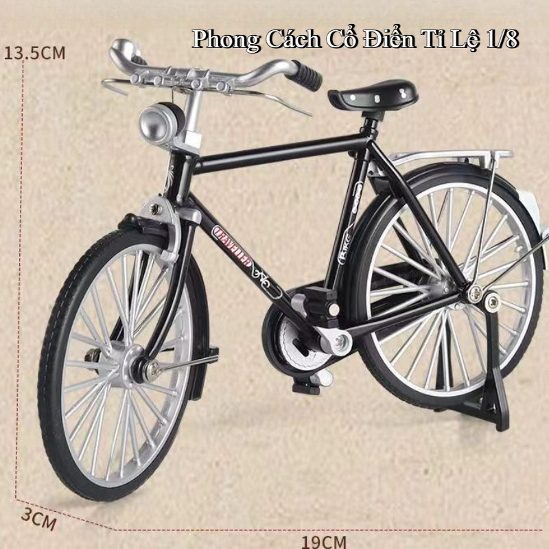 Xe Đạp Lắp Ráp DIY - Xe Đạp Mô Hình Retro Kim Loại Cao Cấp, Thiết Kế Cổ Điển, Dễ Lắp Ráp