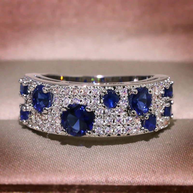 Women's Moissanite Wedding Ring by IVIAPRO Jewelry-VN