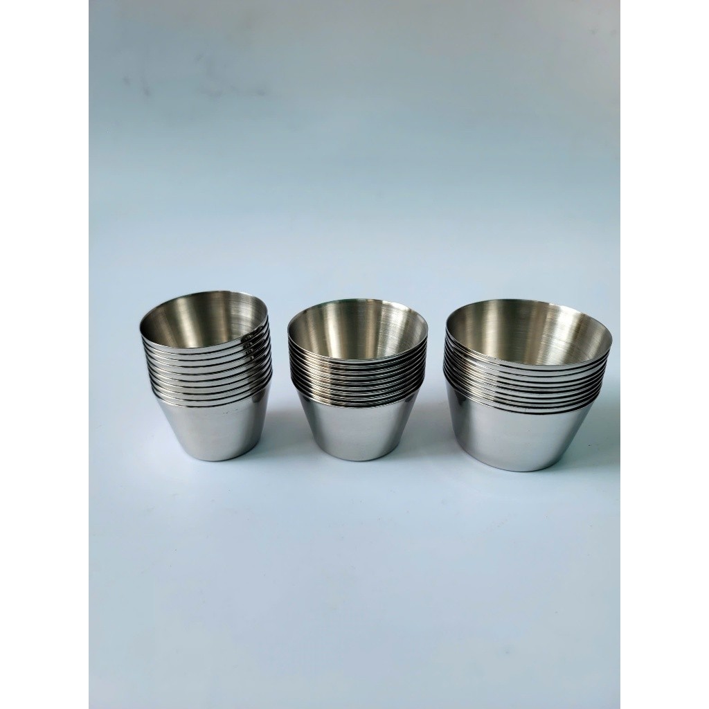 Combo 10 Ly bánh Flan Inox Tithafac cao cấp- Size 1 đk TRIEULORD-5.5cm ...