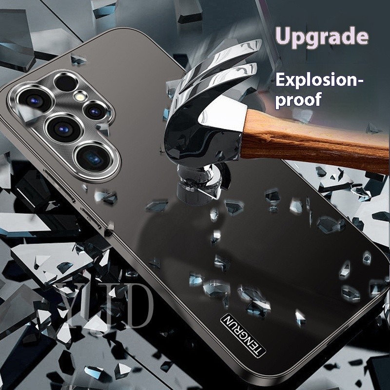 Ốp Lưng Cho Samsung Galaxy S25 Mặt Sau Kim Loại Siêu Mờ Bao Gồm Tất Cả Vỏ Điện Thoại Chống Rơi