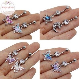 Sthb Tinh Tế Tính Khí Bụng Nút Nhẫn Dành Cho Nữ Thời Trang Bé Gái Bướm Hợp Thời Trang Gợi Cảm Rốn Nhẫn Cơ Thể Xuyên Trang Sức Quà Tặng VN