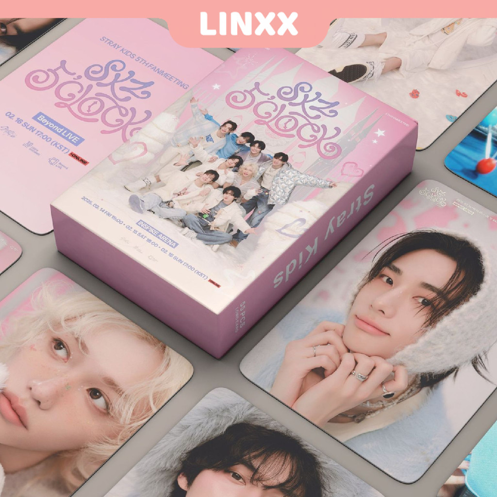 Linxx 55 Chiếc Stray Kids 5Clock Album Lomo Card Kpop Photocards Bưu Thiếp Series