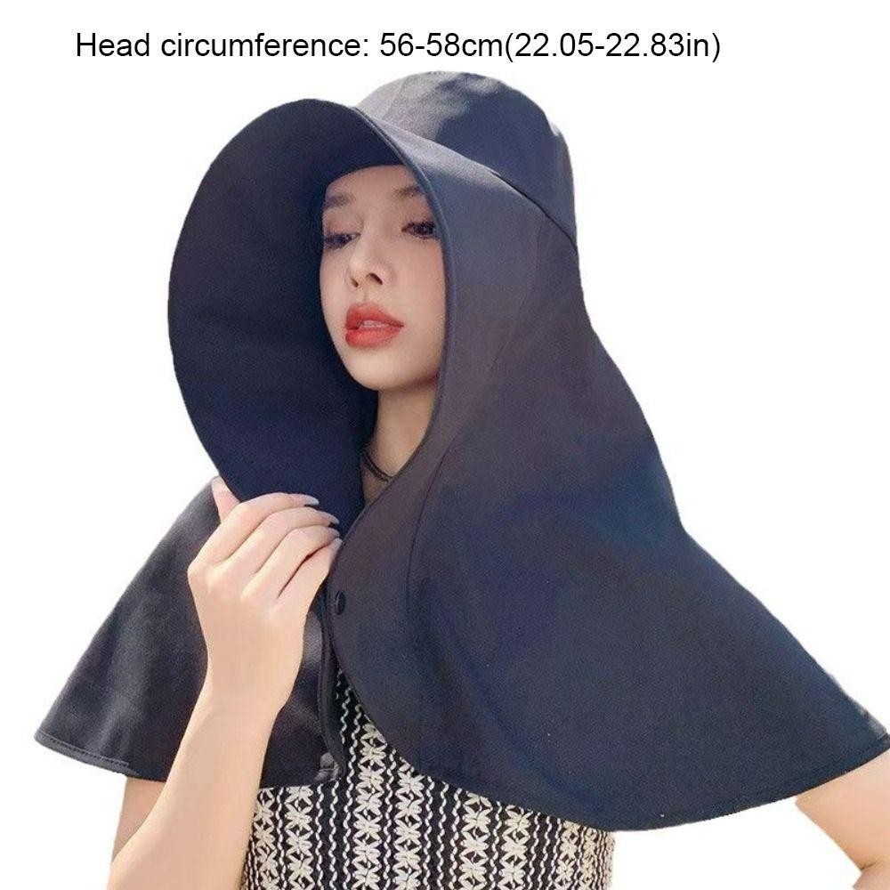 Mũ chống nắng mùa hè vành rộng che cổ chống uv