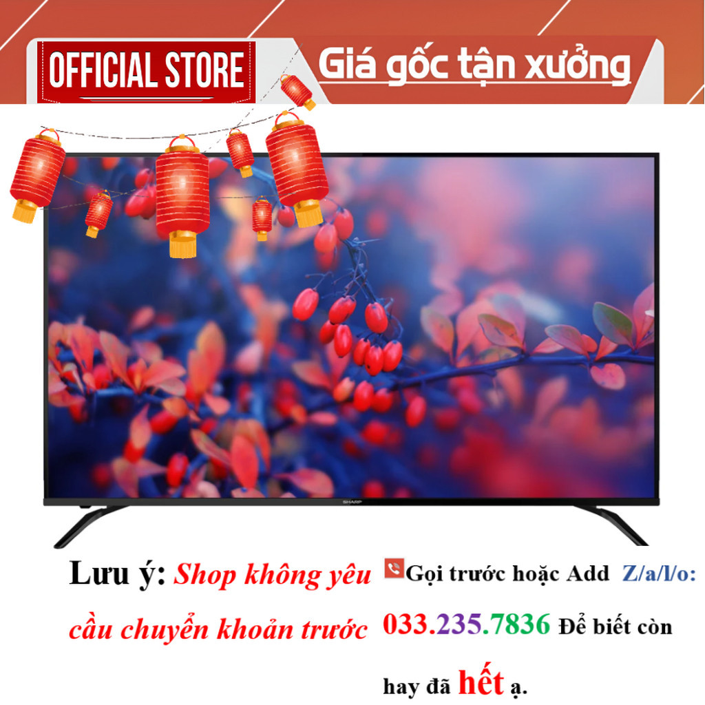 Android Tivi Sharp 4K 60 Inch 4T-C60CK1X ~PG | Shopee Việt Nam