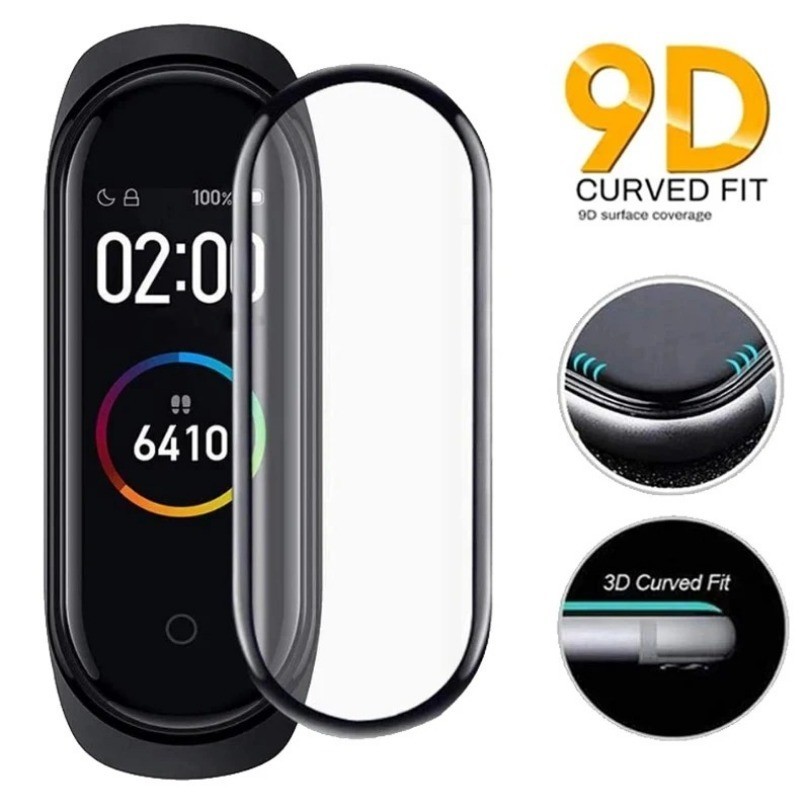 1 Chiếc Bảo Vệ Toàn Màn Hình Thích Hợp Cho Xiaomi Mi Band 10 9 8 7 5 4 Pro Mềm Hydrogel Bảo Vệ Phim Chống Thấm Nước Phụ Kiện