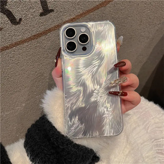 Ốp điện thoại màu vàng Foxtail gradient sang trọng cho iPhone15 14 13 12 11 Pro Max Vỏ bảo vệ camera chống sốc Vỏ cứng