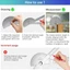 YYlingx Thước đo góc hai cánh tay 0-180 độ, thước góc kỹ thuật số, thước làm việc điều chỉnh
