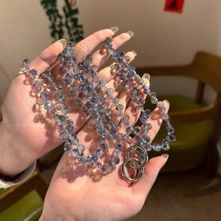 Dây đeo điện thoại lưng chéo nữ pha lê kim cương, dây dài điều chỉnh, đeo tay chống thất lạc