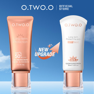 O.TWO.O Bộ 3 sản phẩm giá trị Kem chống nắng + Kem lót + Xịt khóa lớp nền trang điểm tự nhiên trong suốt nhẹ nhàng nhanh chóng Không tì vết Màu da đều màu Bảo vệ da Chống thấm nước Chống mồ hôi Dài L ღ Trang điểm lấp lánh cho cô gái màu hồng