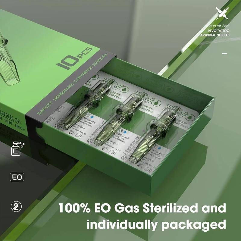 Inkin REVO Cartridge Tattoo Needles Re define Precision Round Liner Shader An toàn tiệt trùng dùng một lần cho máy xăm