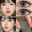 （-0°-6.00°）🌈ZM 🌈/Set 2 Kính Áp Tròng Màu tím/đen/xám thời trang contact lens hợp lệ 6 tháng 17