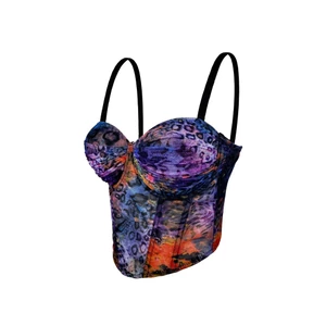 Mới Xuyên Biên Giới In Hình Sling Cao Cấp Bên Ngoài Mặc Ống Top Gợi Cảm Cô Gái Hot Xương Cá Corset