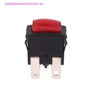 Toplanswatchstore Red 4Pins 16A Nút nhấn tự khóa Rocker PS21-16 Có đèn sưởi Cảm ứng điện cho máy hút bụi Máy hấp quần áo VN