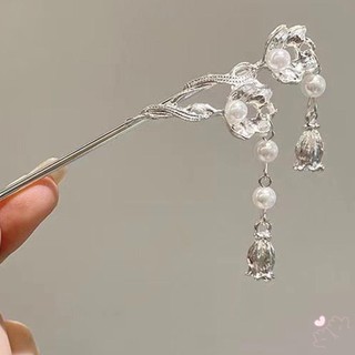 Han Quần Áo Trung Quốc Đũa Tóc Hoa & Tua Rua Cài Tóc Dài