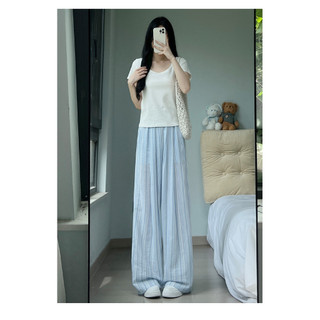 [Combo 2q] Quần ống suông rộng nữ chất linen, quần kẻ sọc Ống Rộng BigSize Xưởng May Song Anh mẫu mới hottrend hè 2025