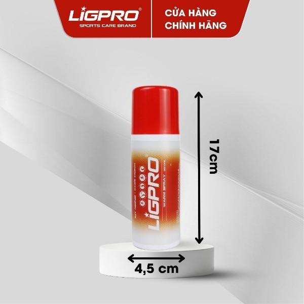 Combo Xịt lạnh giảm đau, Xịt nóng khởi động nhanh LIGPRO chiết xuất từ thiên nhiên 160ML thethaochinhhang